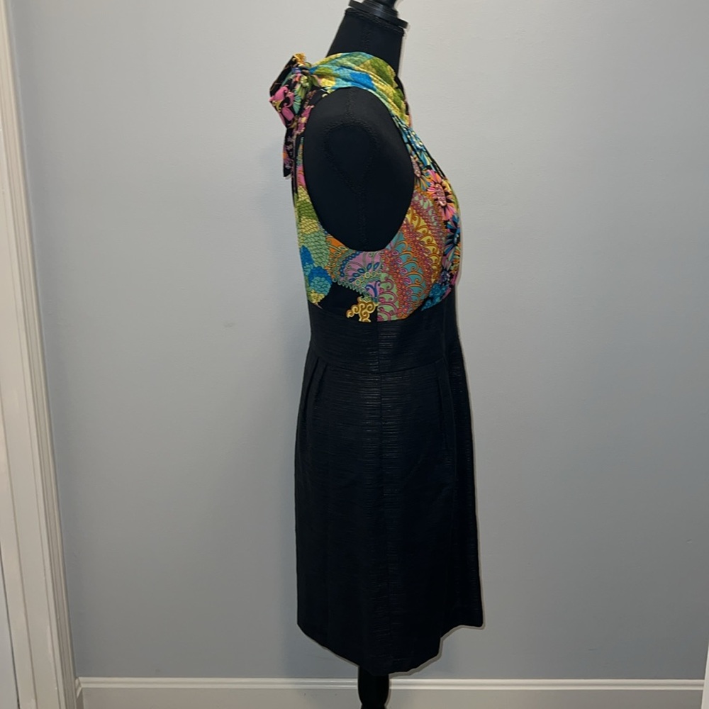 TRINA TURK SILK IBIS HALTER DRESS SIZE 10 - Picture 6 of 14